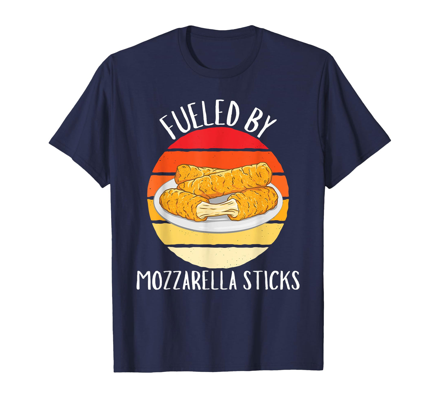 Vintage Fueled By Mozzarella Sticks Food Lover T-Shirt