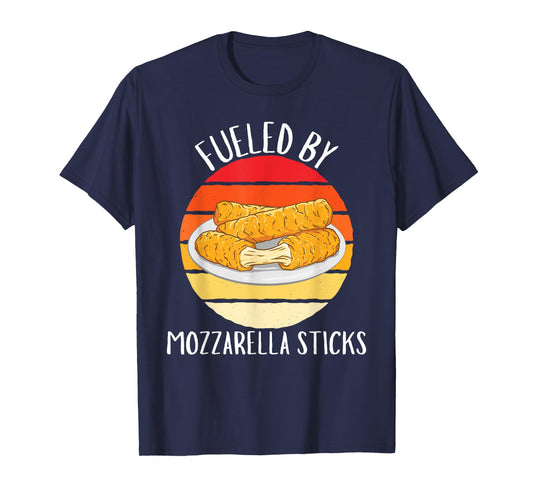 Vintage Fueled By Mozzarella Sticks Food Lover T-Shirt