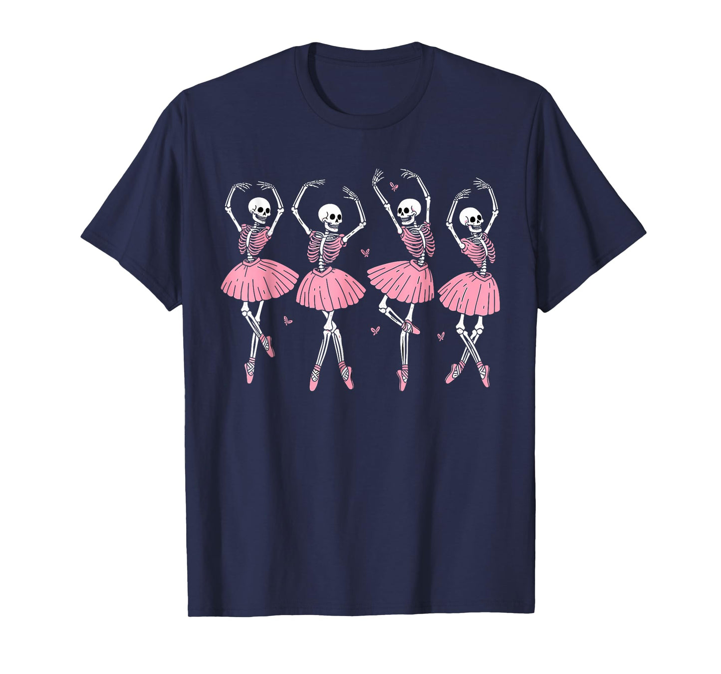 Skeleton Ballerinas Ballet Dance Cute Girl Halloween Costume T-Shirt