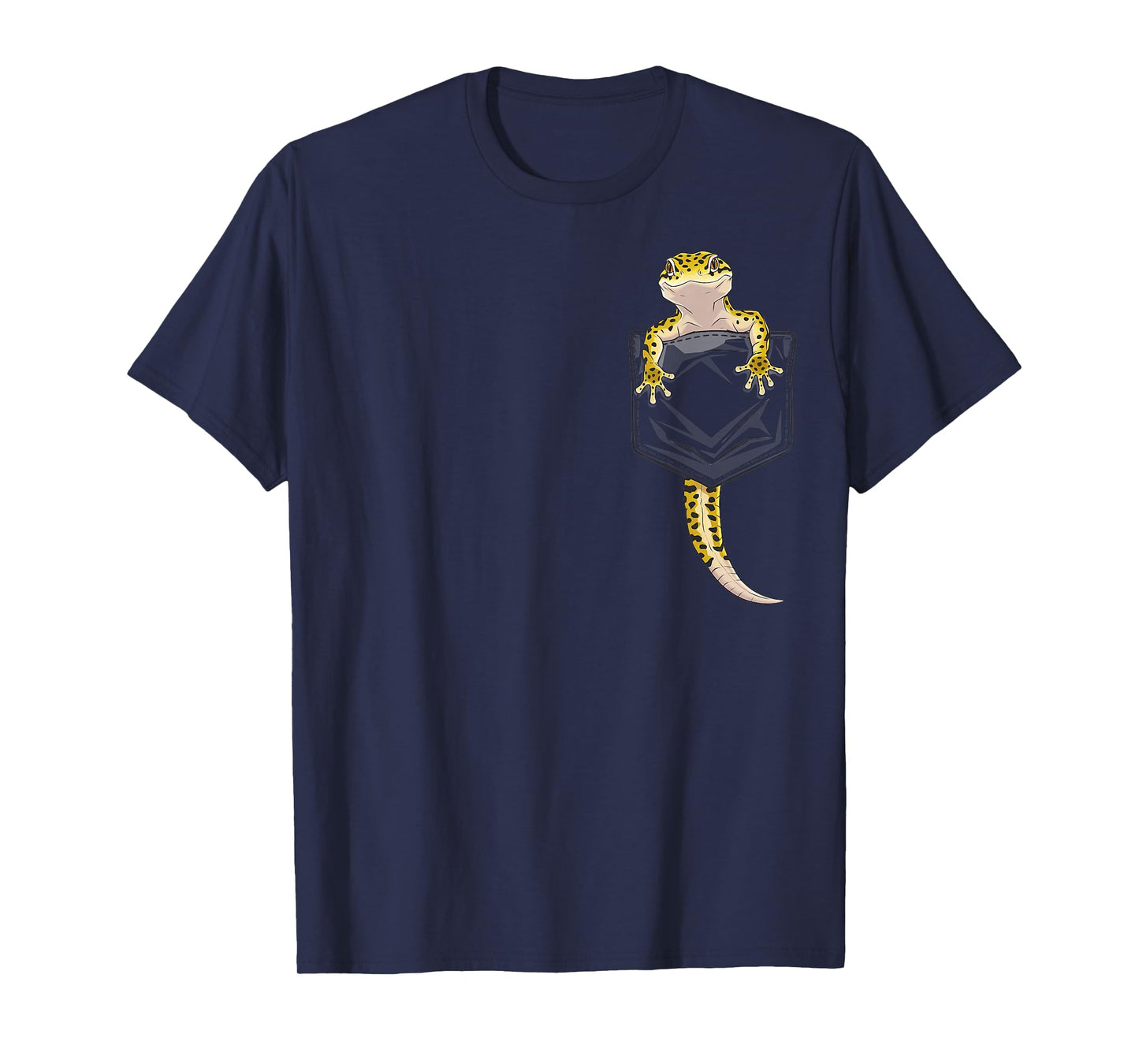 Cute Lizard Reptile Leopard Gecko Pocket Gifts Men Women Kid T-Shirt
