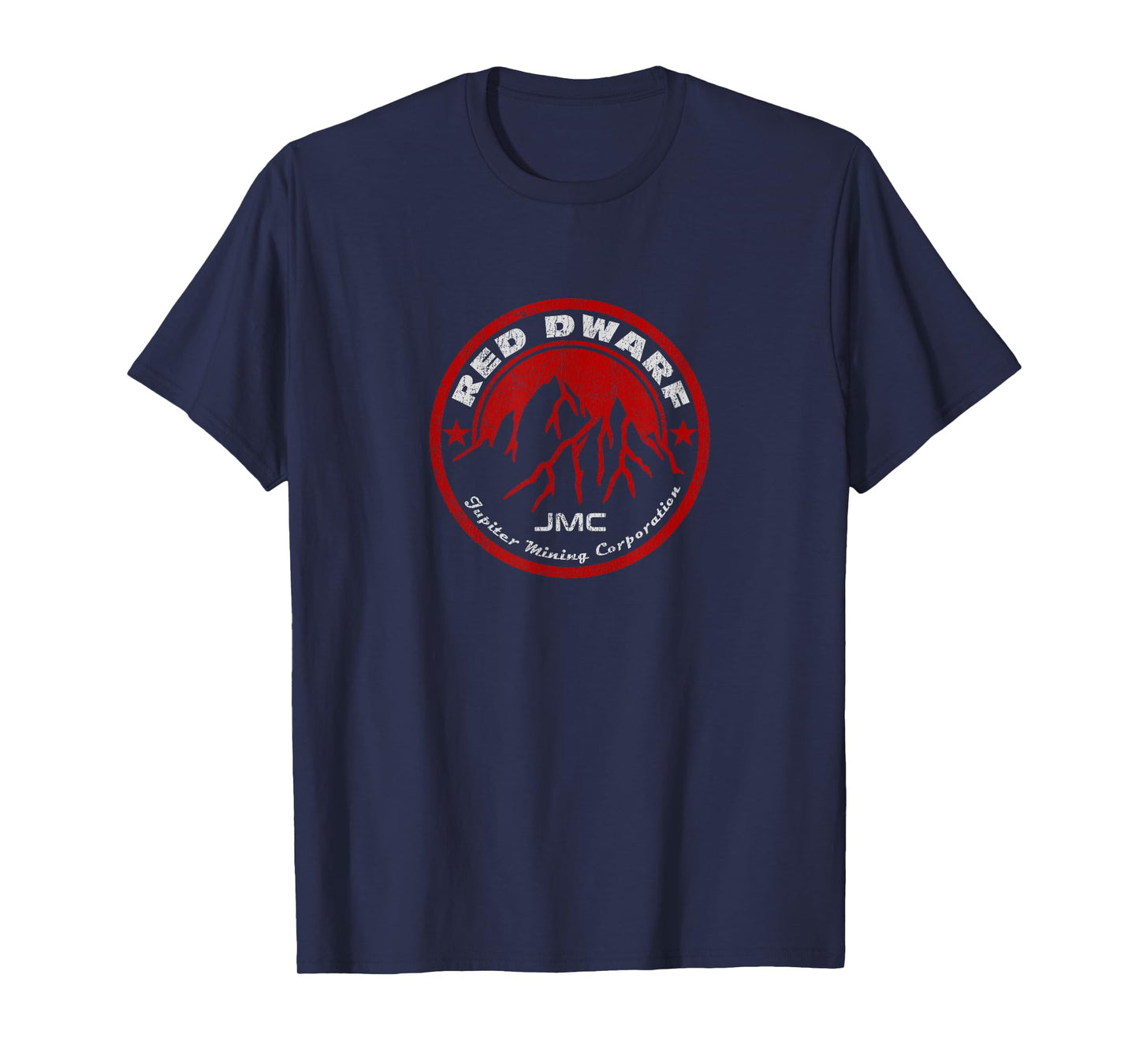 Red Dwarf - Jupiter Mining Corporation - JMC - Distressed T-Shirt