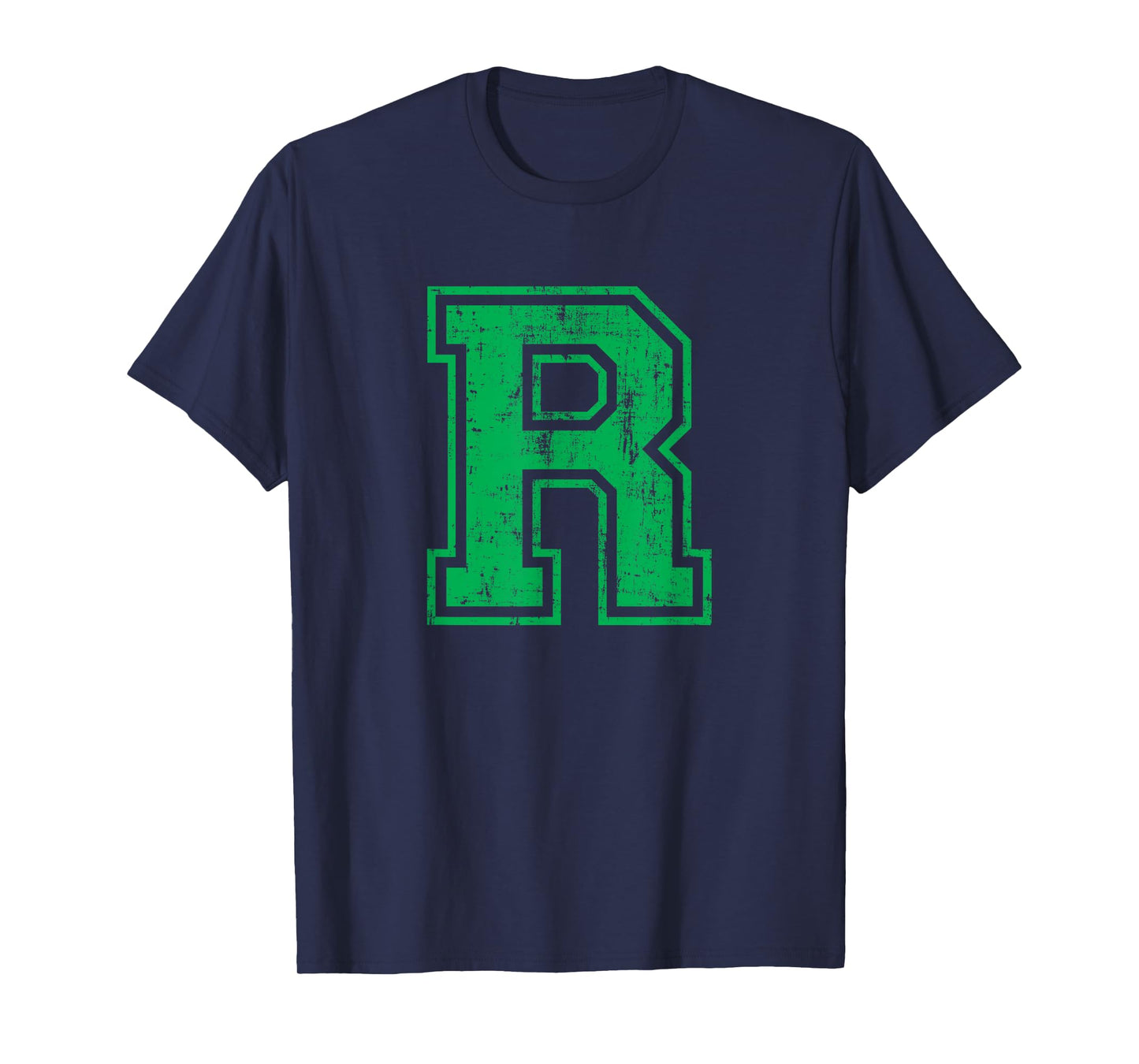 Letter R Uppercase Alphabet Initial Classic School College T-Shirt