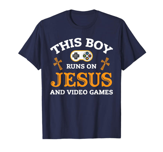 Video Games Gamer Gaming Jesus Religion T-Shirt