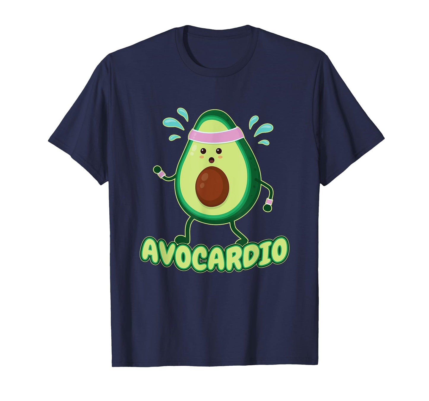 Avocardio Avo-Cardio Exercising Fitness Gym Runner Avocado T-Shirt