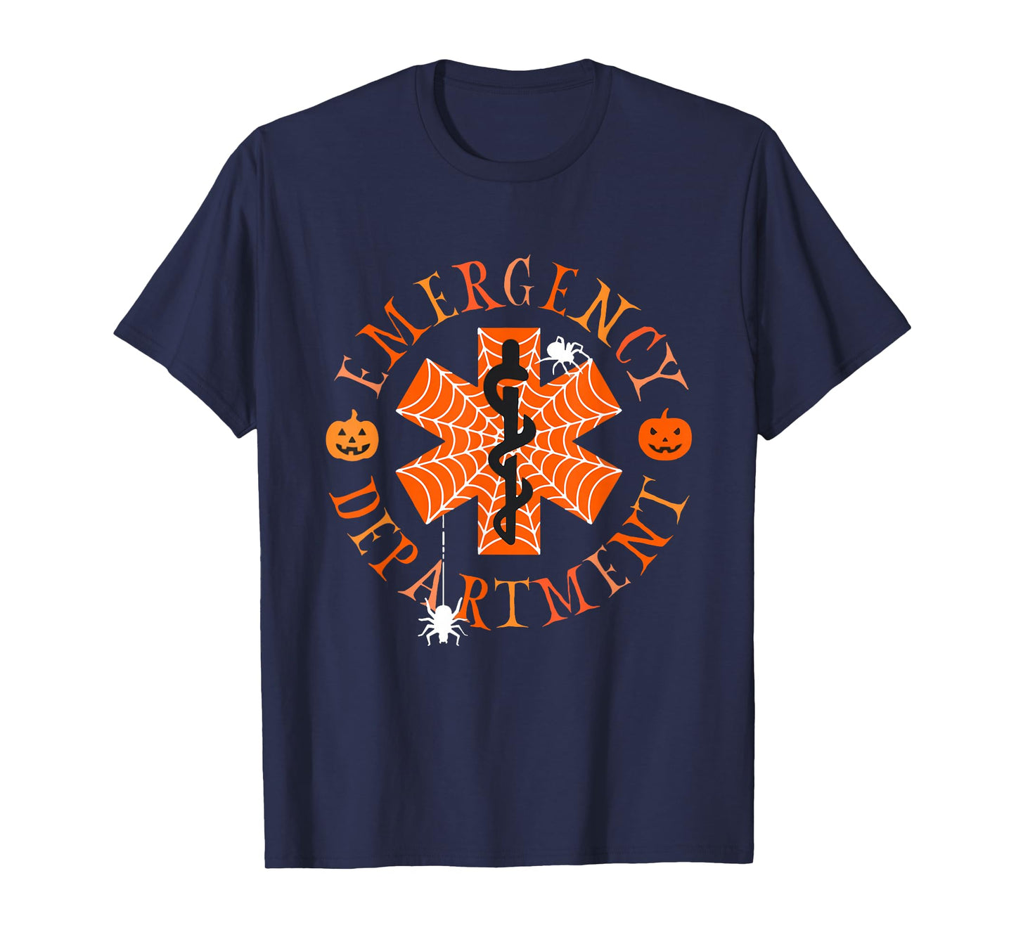Spooky Nurse Emergency Department Emergency Room Halloween T-Shirt