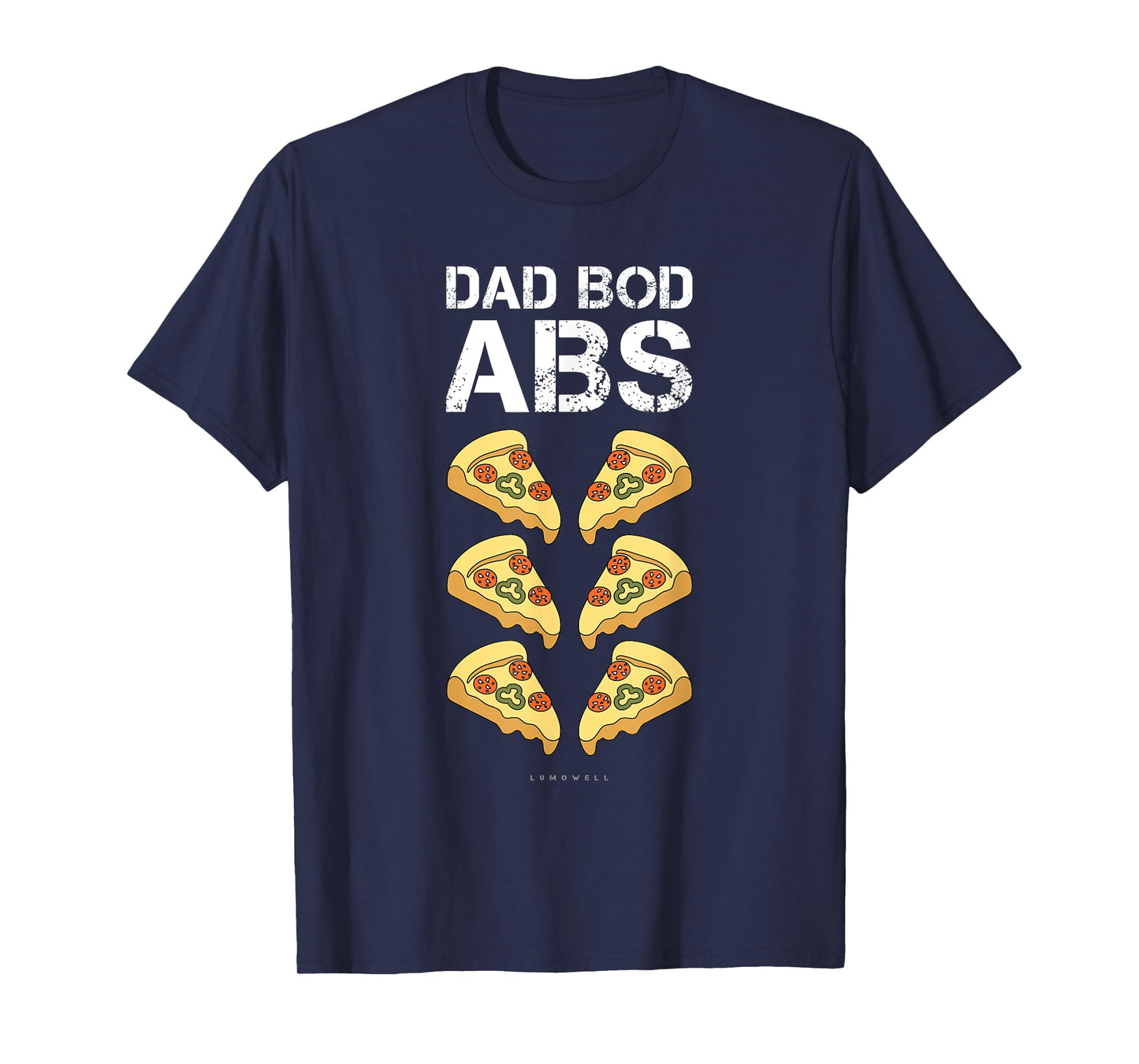 Mens Dad Bod ABS TShirt. Funny Pizza Six Pack Daddy Gym Gift Tee