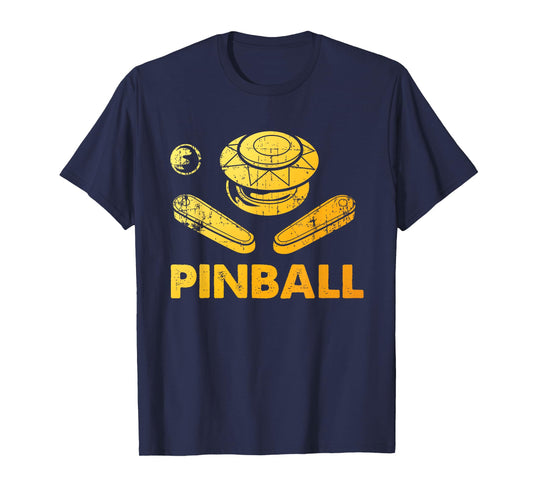 Cool Arcade Gaming Pinball Player Gift Men Women Vintage Pinball Funny Pinballer Machine Flipping Ball Lovers T-Shirt