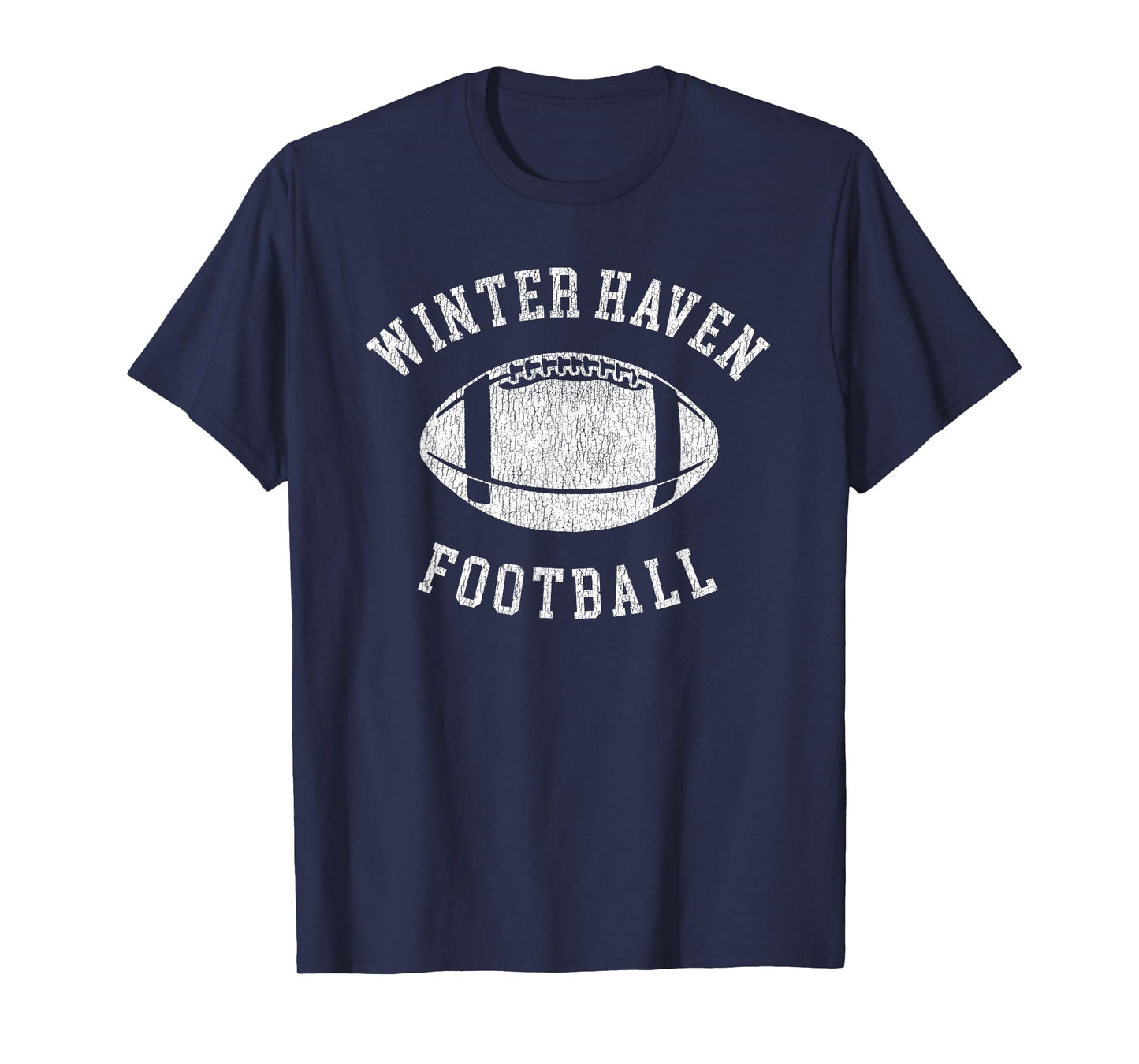 Winter Haven Football Distressed Vintage 80's Throwback T-Shirt