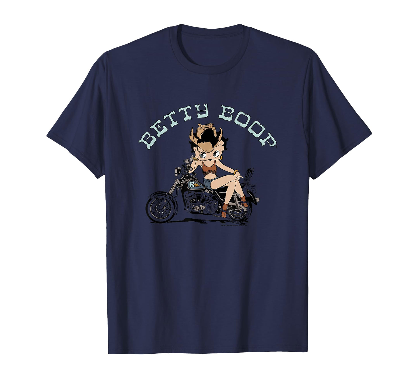 Betty Boop Western Sassy Vintage Biker Betty T-Shirt