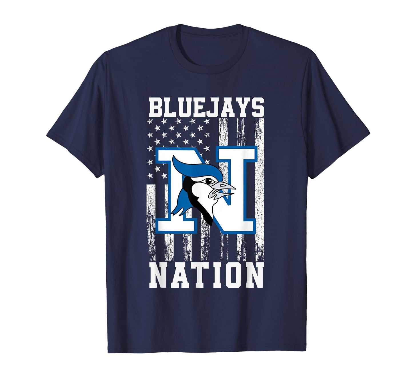 Needville Bluejays Logo Nation HS T-Shirt