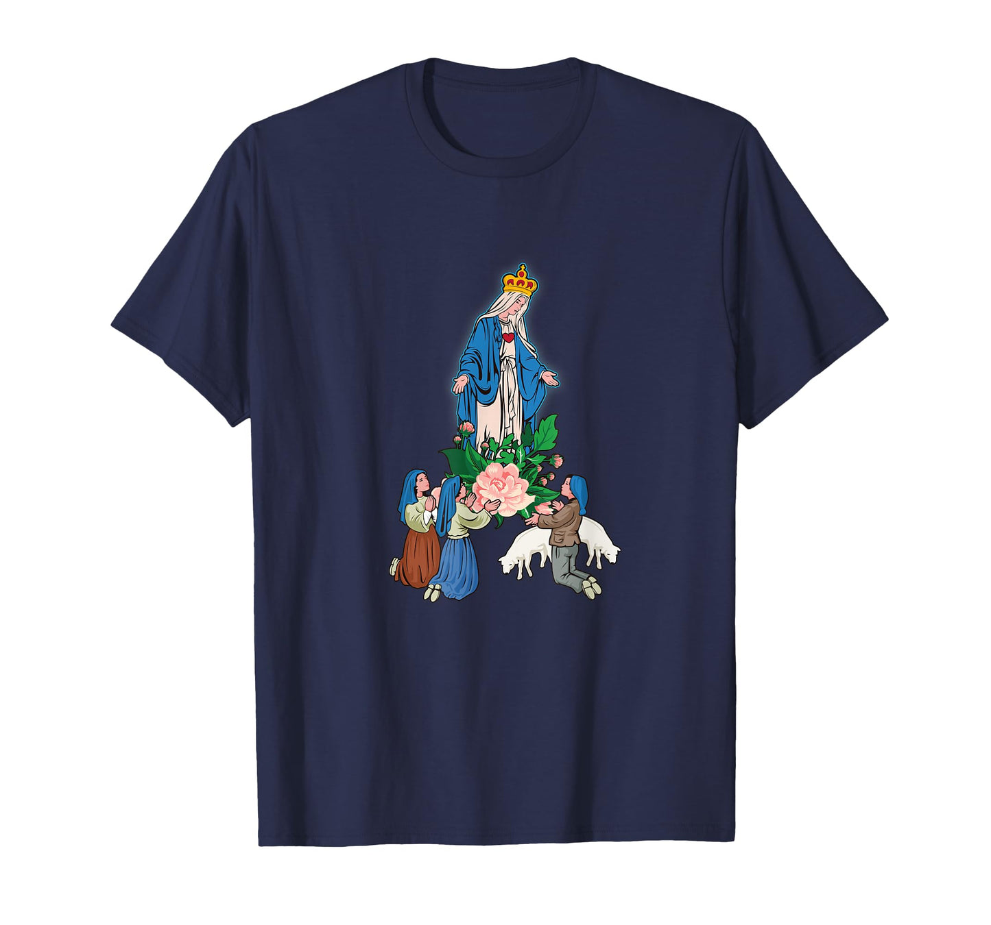 Our Lady of Fatima And The Little Shepherds T-Shirt