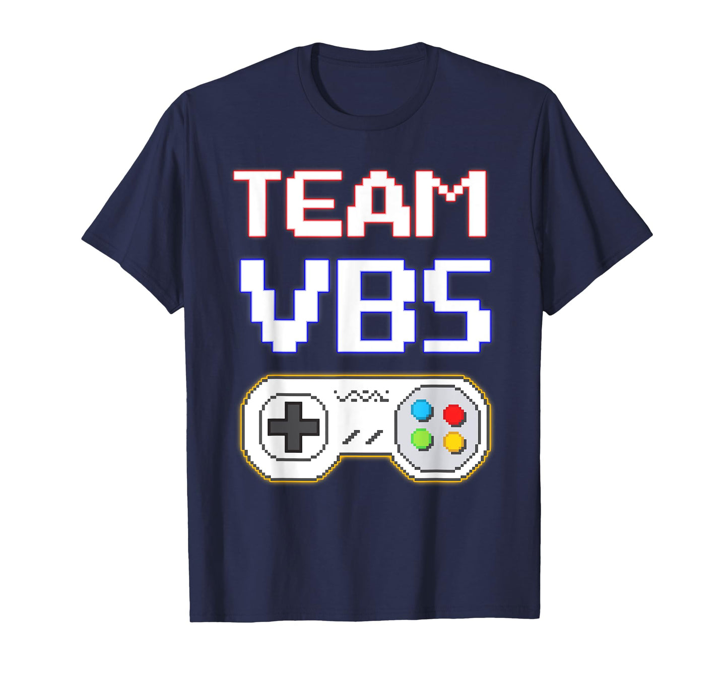 I Love VBS 2025 Team VBS Game Vacation Bible School Gamer T-Shirt