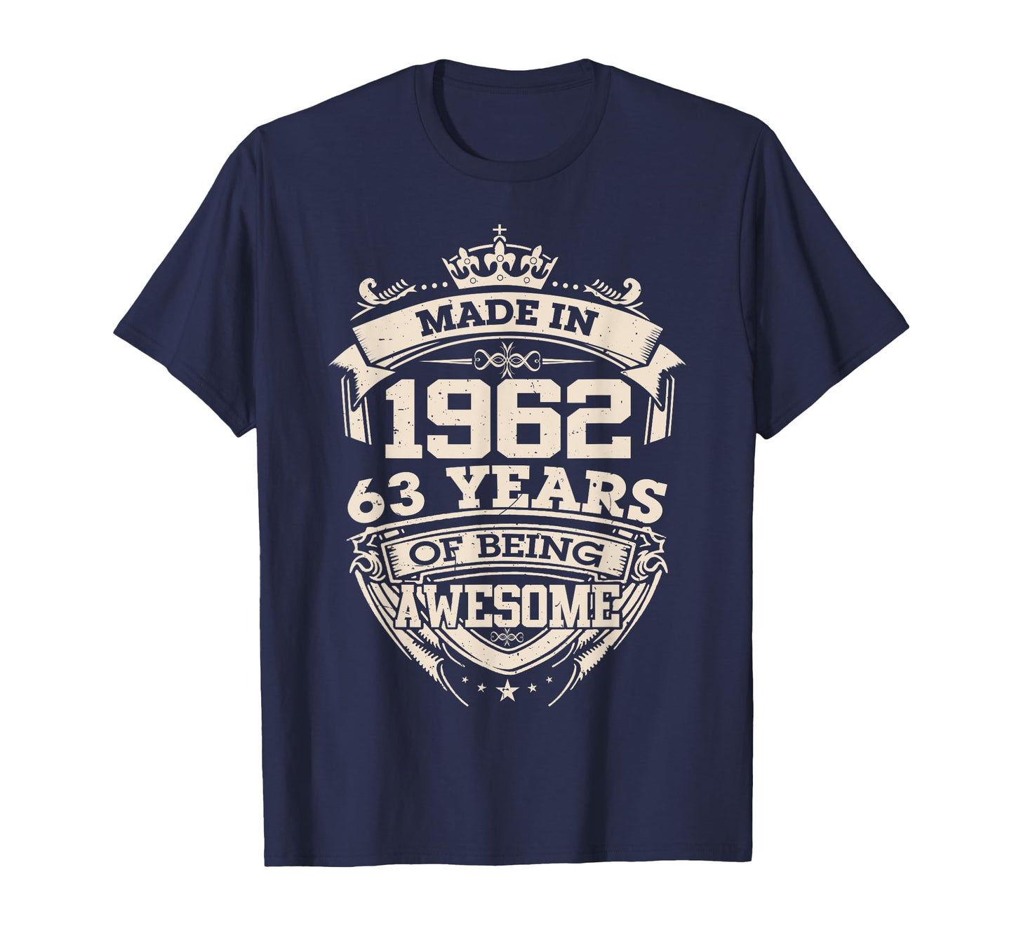 Made in 1962 63 Years of Being Awesome 63th Birthday Vintage T-Shirt