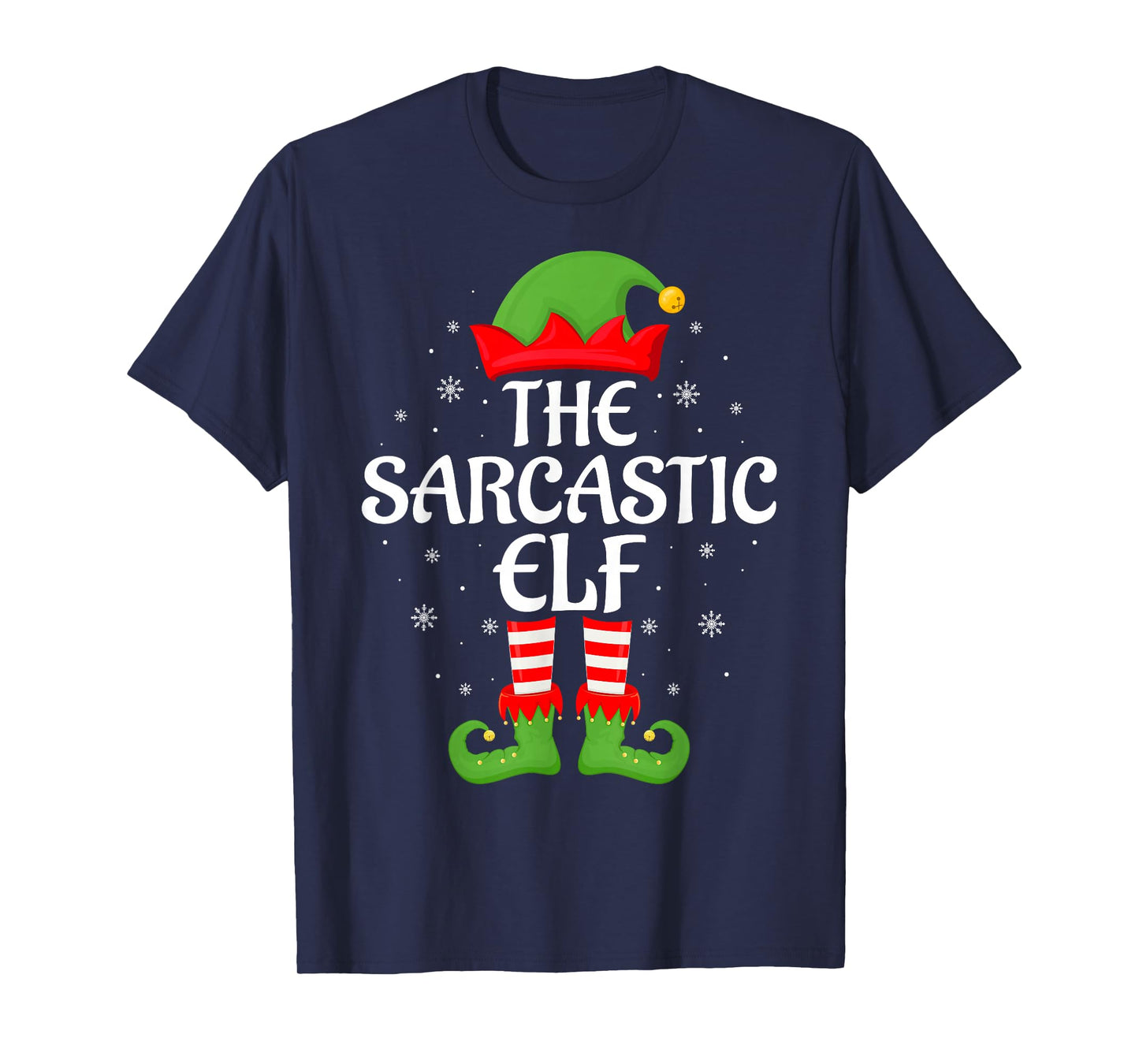 Sarcastic Elf Xmas Family Matching Elf Squad Christmas T-Shirt
