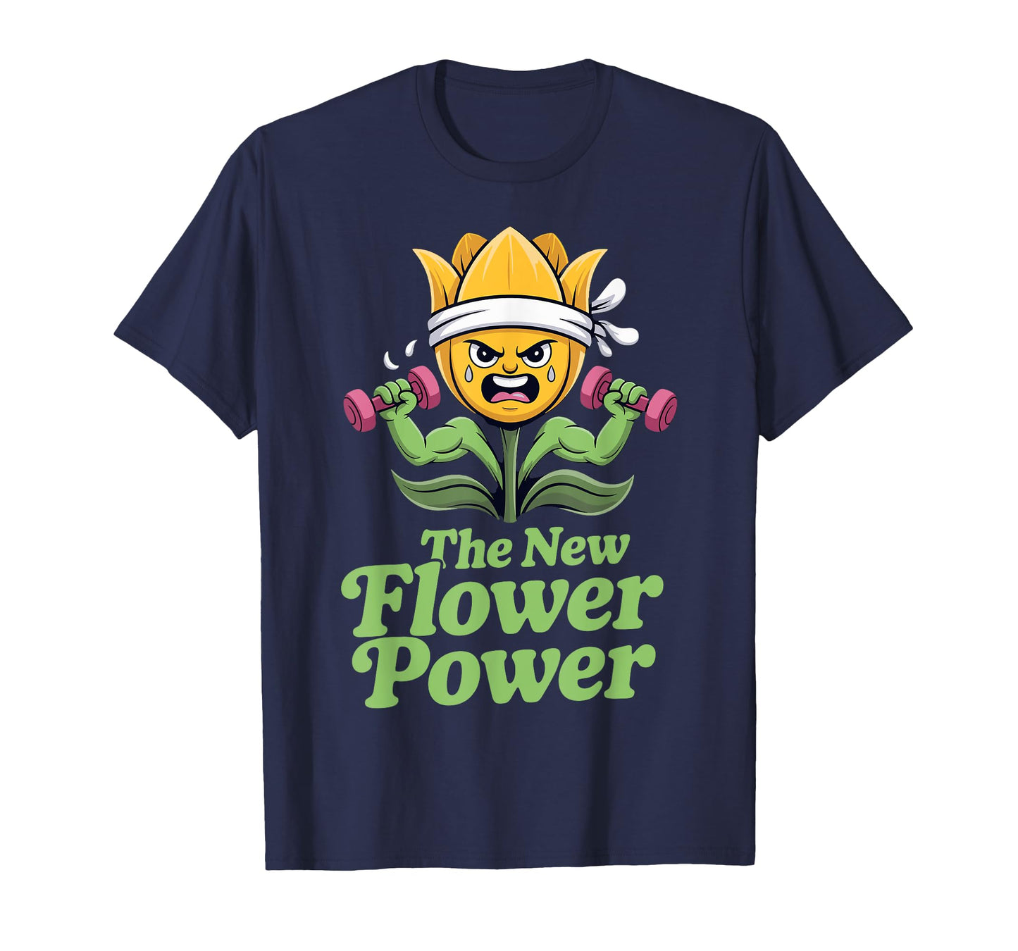 The New Flower Power Funny Plant Gym Workout T-Shirt