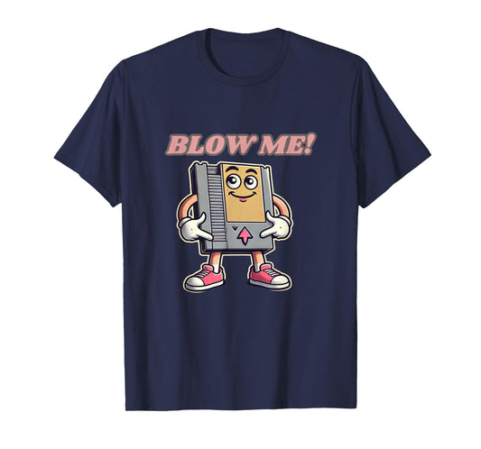 Blow Me Funny Retro Gamer T-Shirt