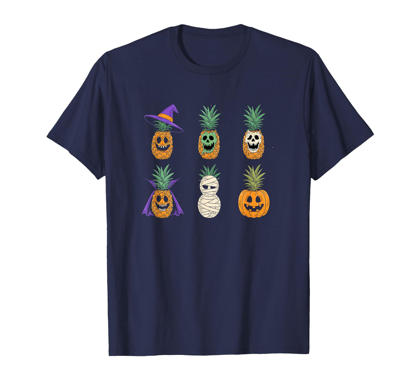 Tropical Halloween Pineapple Jack-o'-Lantern Variety Pack T-Shirt