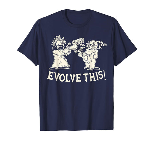 Vintage Evolve This Jesus And Darwin 3 T-Shirt