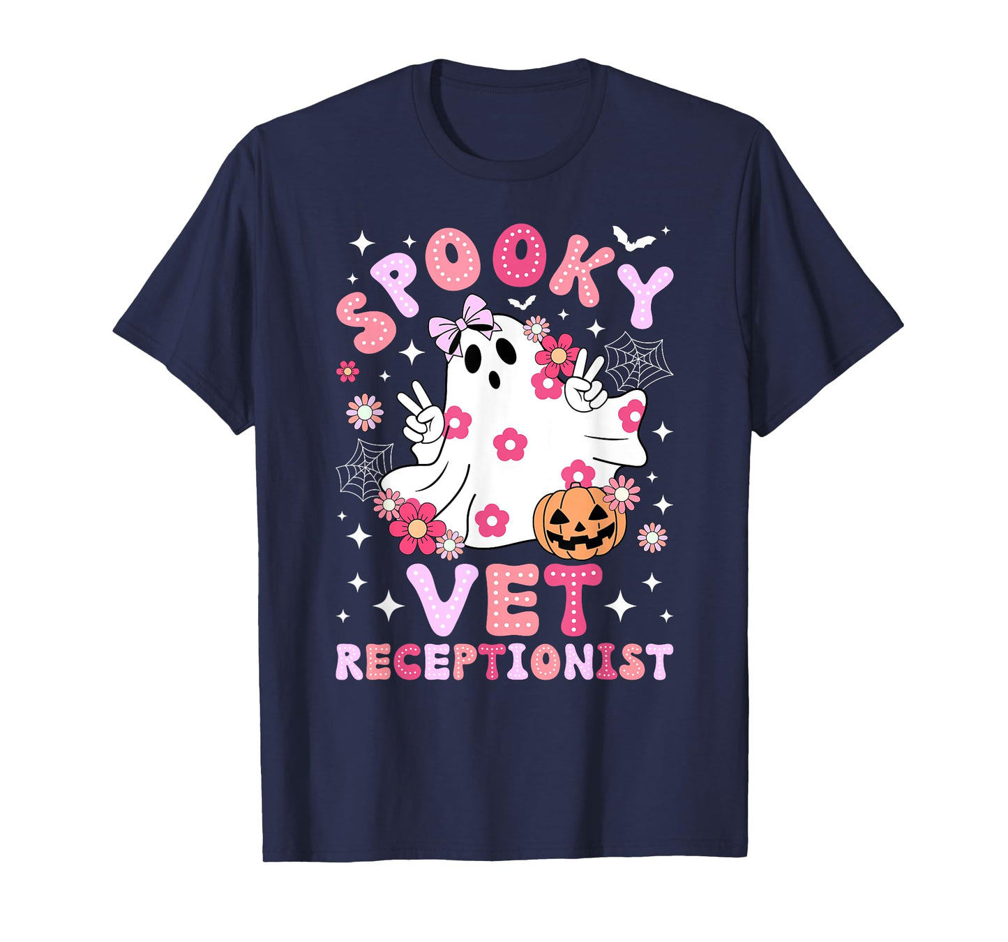 Spooky Vet Receptionist Halloween Veterinarian Receptionist T-Shirt