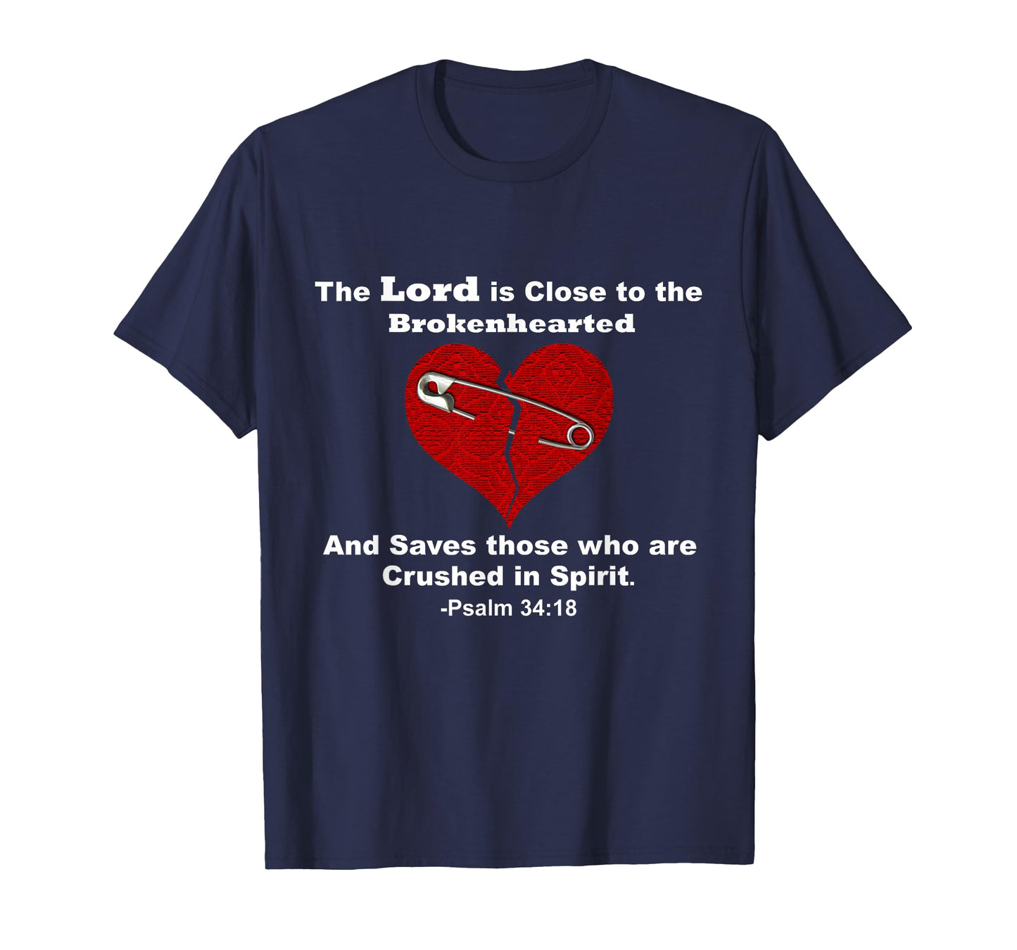 Jesus Lord Saves Brokenhearted Heart Broken Girl Women Boy T-Shirt
