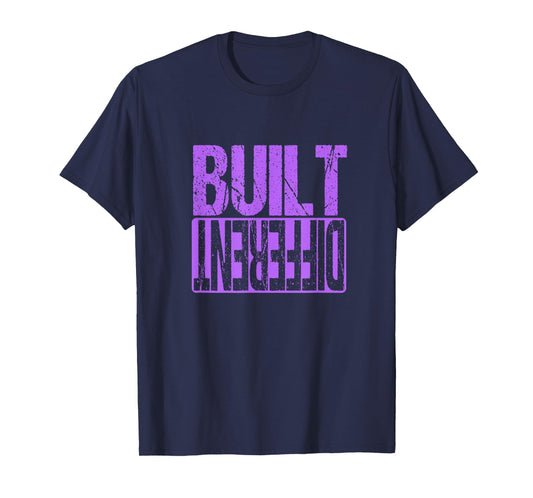 Purple Built Different Purple Color Graphic Purple T-Shirt