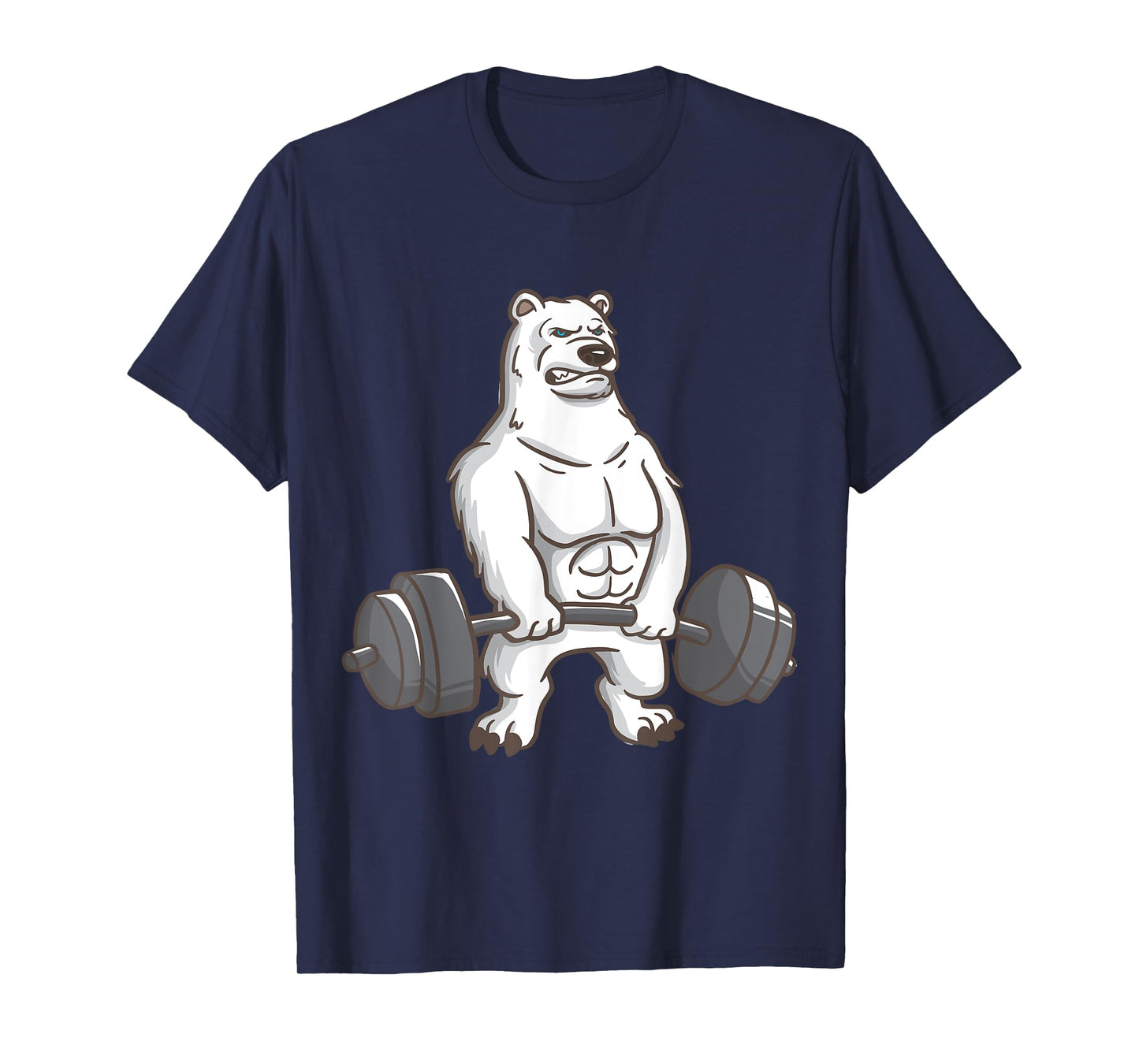 Polar Bear Powerlifting Weightlifting Gym And Animal Lovers T-Shirt