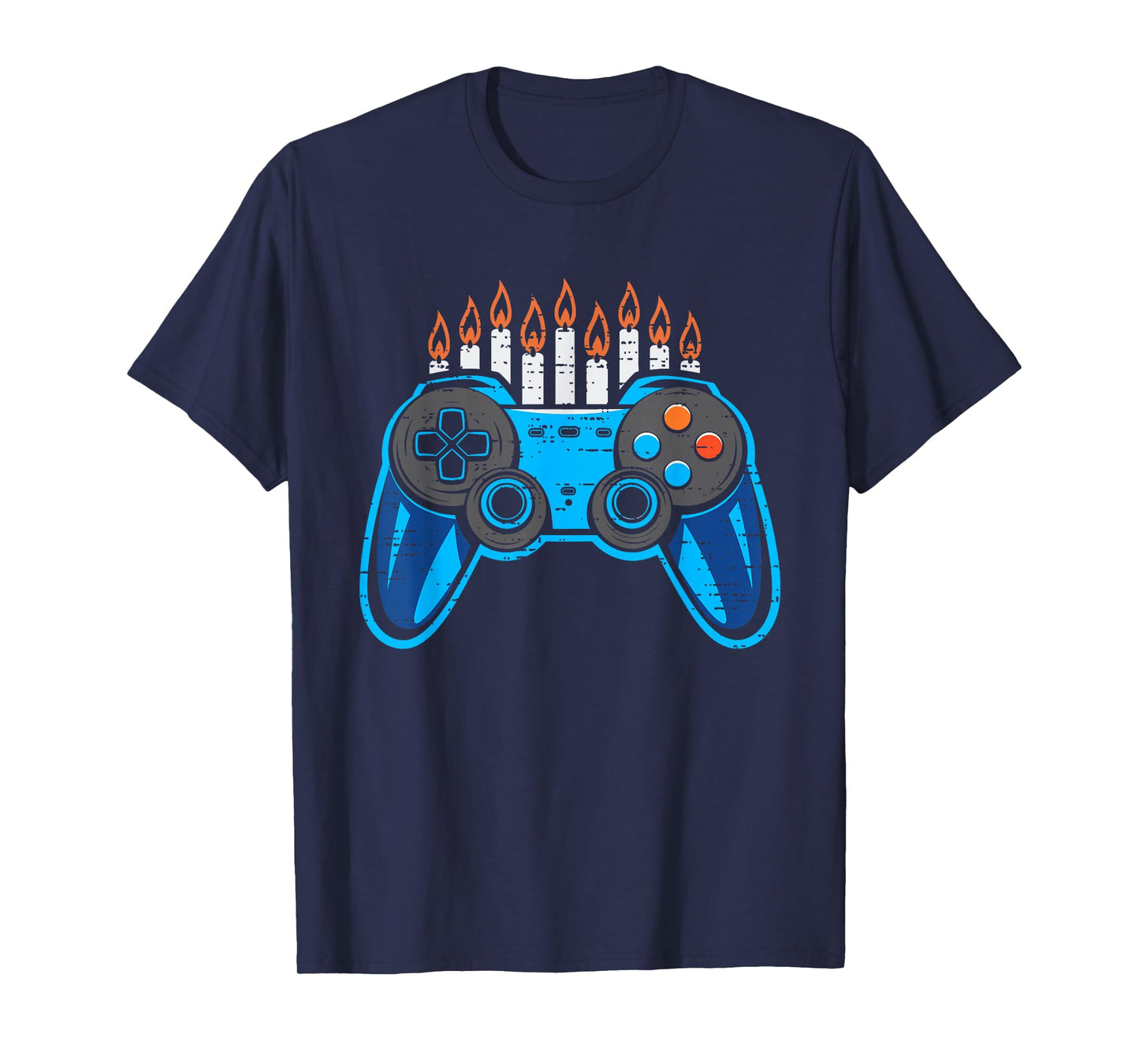 Hanukkah Video Game Chanukah Jewish Gamer Mens Boys Kids T-Shirt