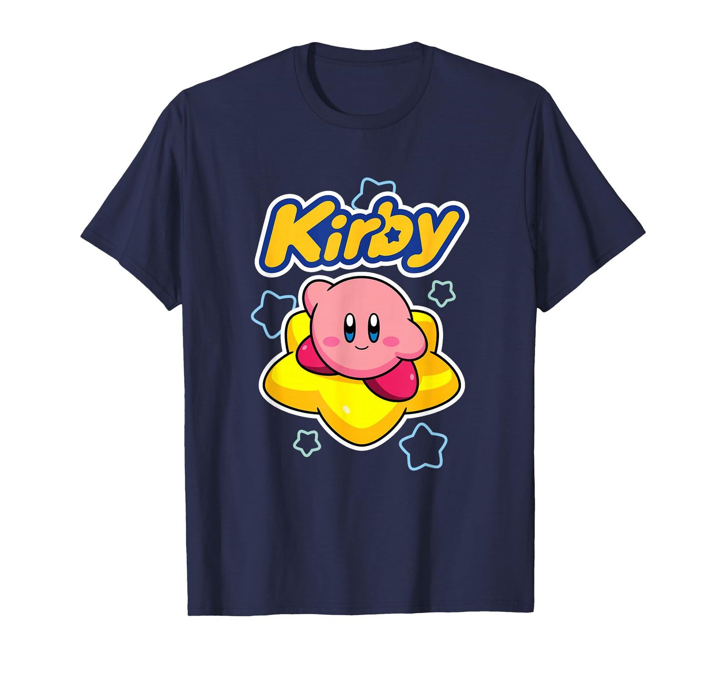 Kirby Nintendo Big Star Surfing Portrait T-Shirt