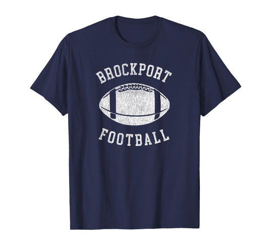Brockport Football Distressed Vintage 80's Throwback Classic T-Shirt