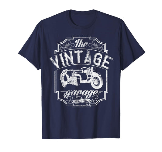 Vintage Motorcycle Sidecar Bike Rider Tshirt Men Women Shirt
