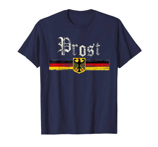 Oktoberfest Shirt For Men Women German Flag Prost Vintage T-Shirt