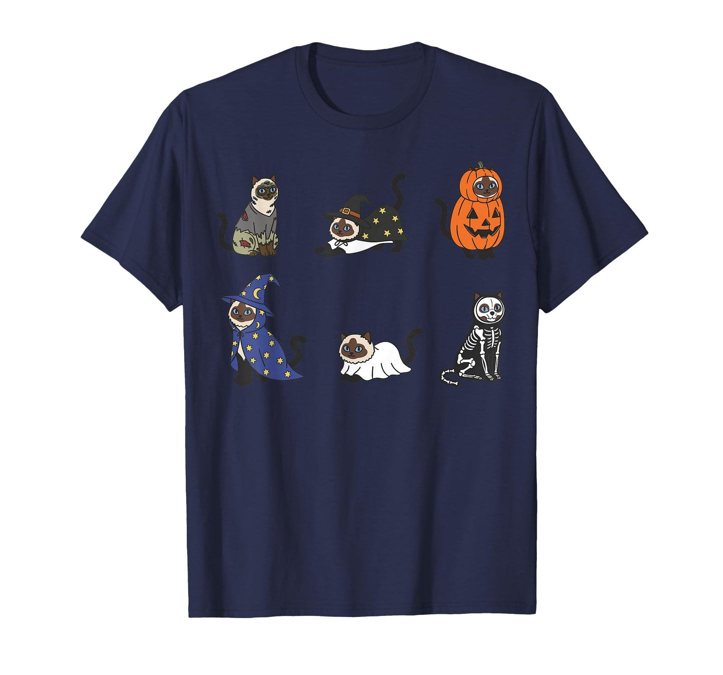 Ragdoll Cat Mom Halloween Cute Witch Pumpkin Cats T-Shirt