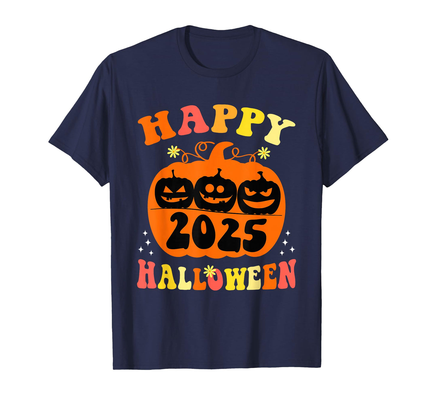 Halloween 2025 Trick Or Treat Halloween Funny Pumpkin T-Shirt