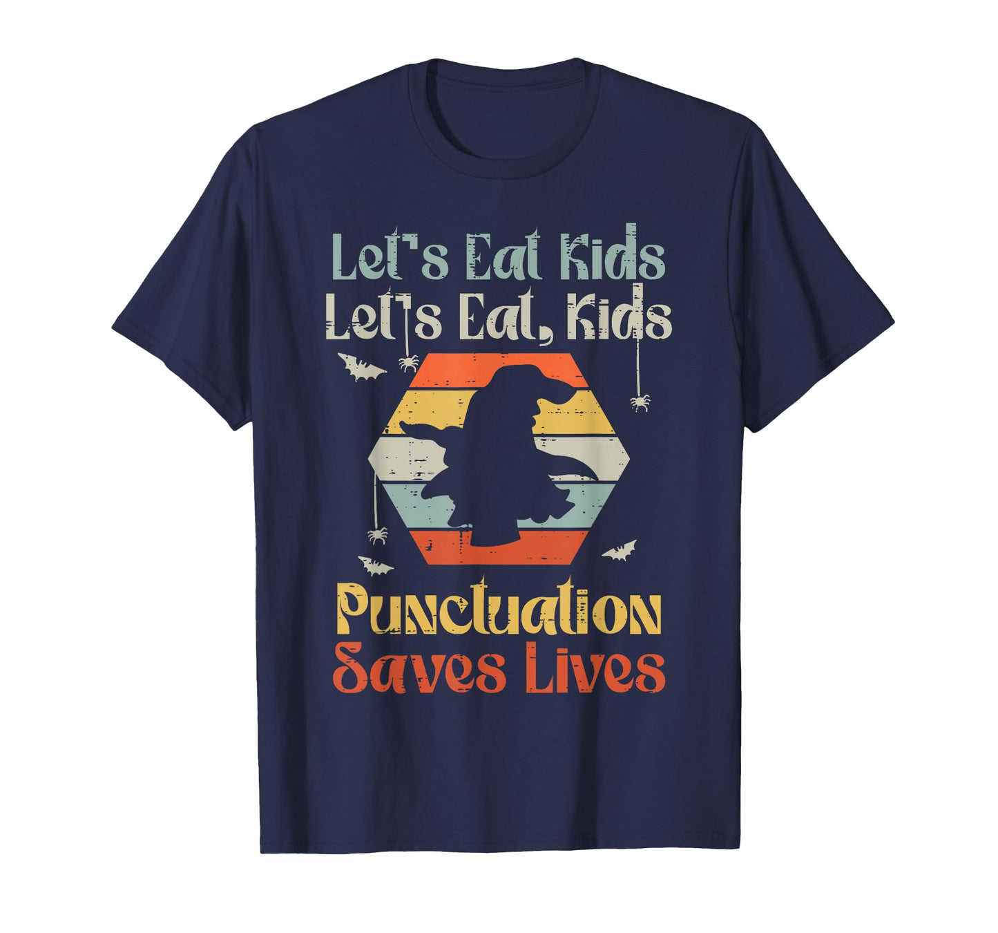 Halloween Lets Eat Kids Funny English Teacher Costume Women T-Shirt
