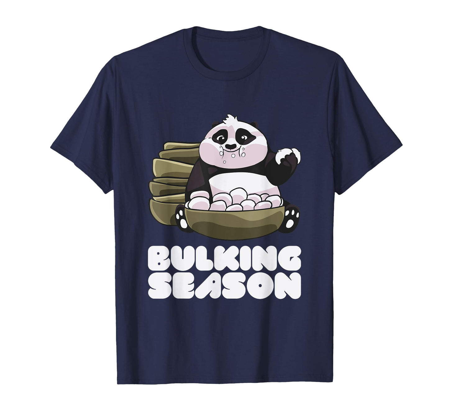 Funny Bulking Season Clean Bulk Cute Panda Bear Gift T-Shirt
