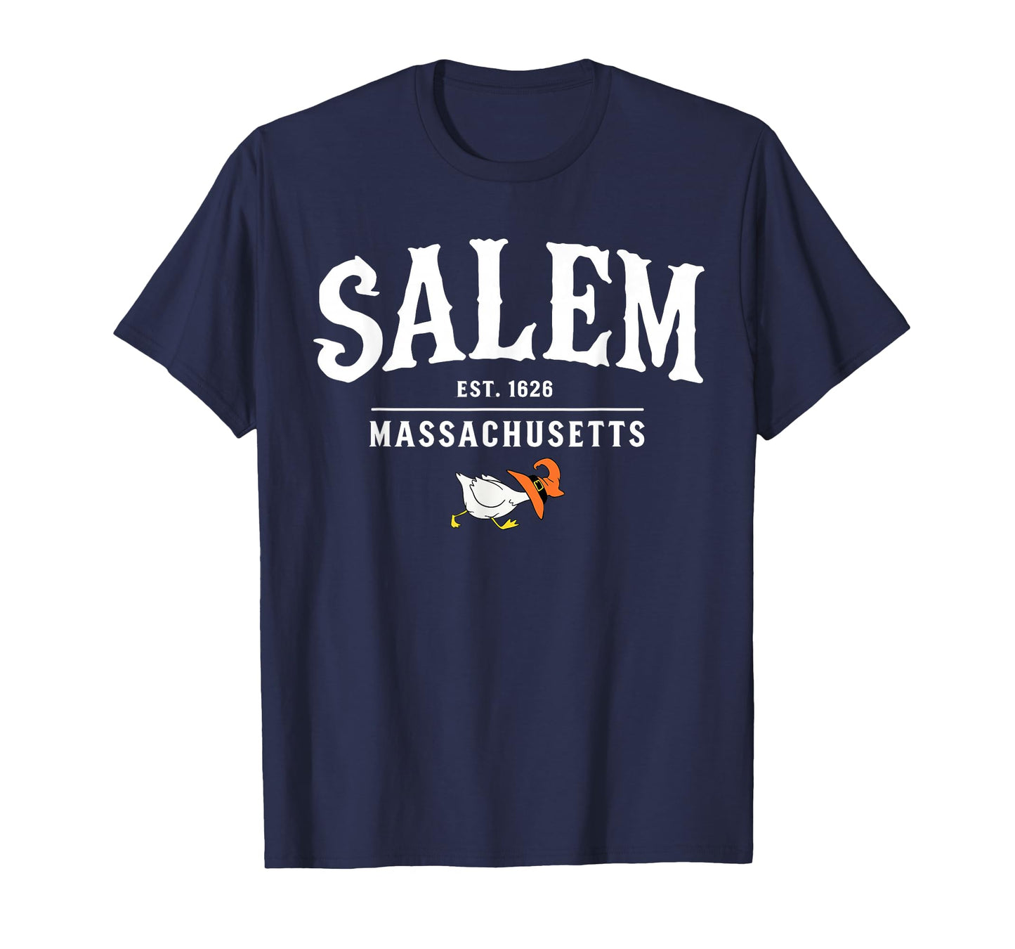 Salem 1626 Massachusetts MA Halloween Duck Witch Costume T-Shirt