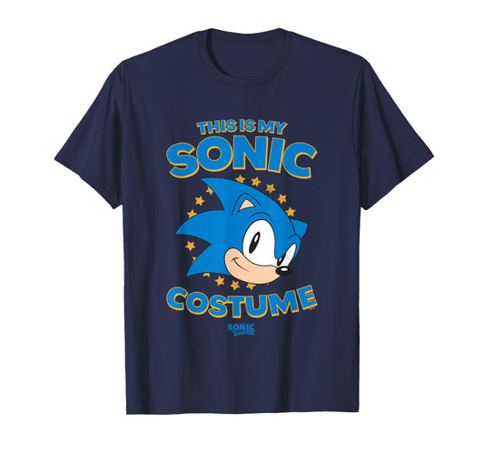 Sonic The Hedgehog Halloween This Is My Sonic Retro Costume T-Shirt