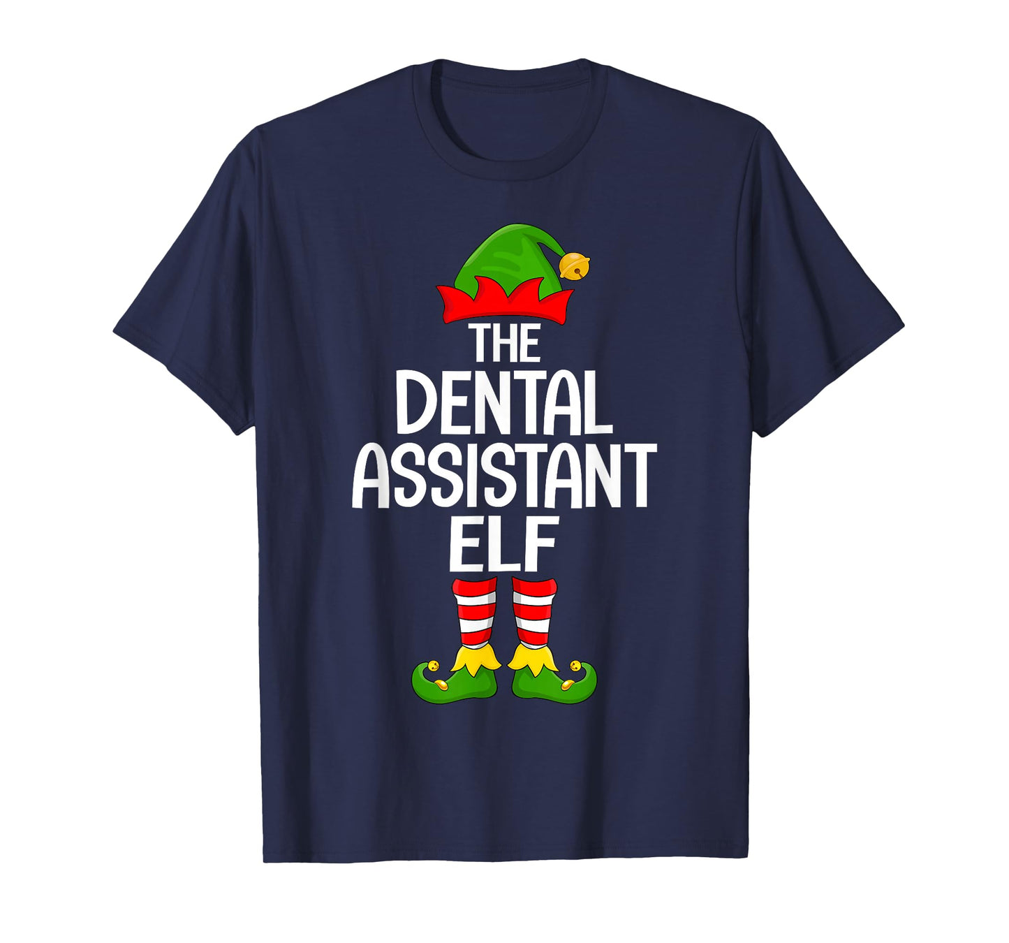 Dental Assistant Elf Matching Family Elf Squad Christmas T-Shirt