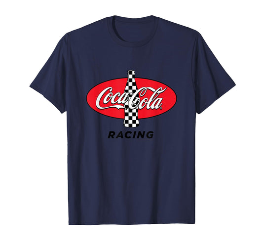 Coca-Cola Racing Red Checkered Vintage T-Shirt