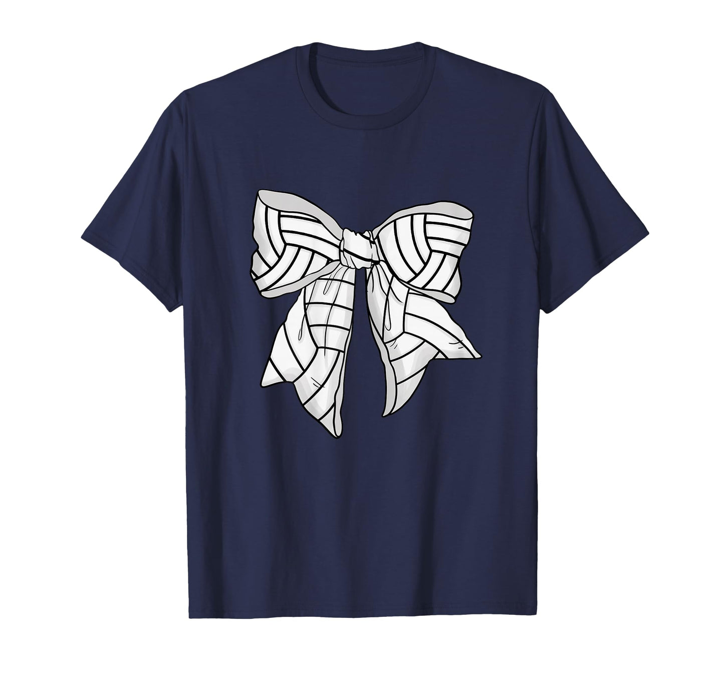 Coquette Volleyball Bow for Teen Girls Sports Mom Women T-Shirt