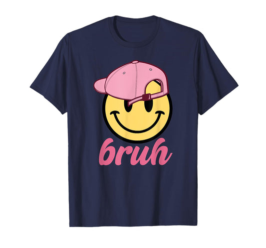 Cute Bruh For Girls Women Kids Youth 70s Funny Saying Quote T-Shirt