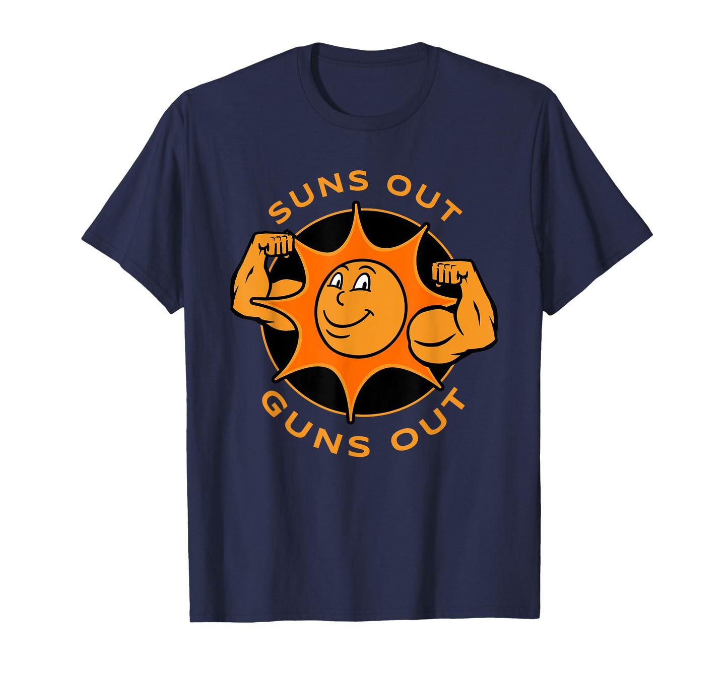 Funny Suns Out Guns Out Summer Gift for Bodybuilders T-Shirt