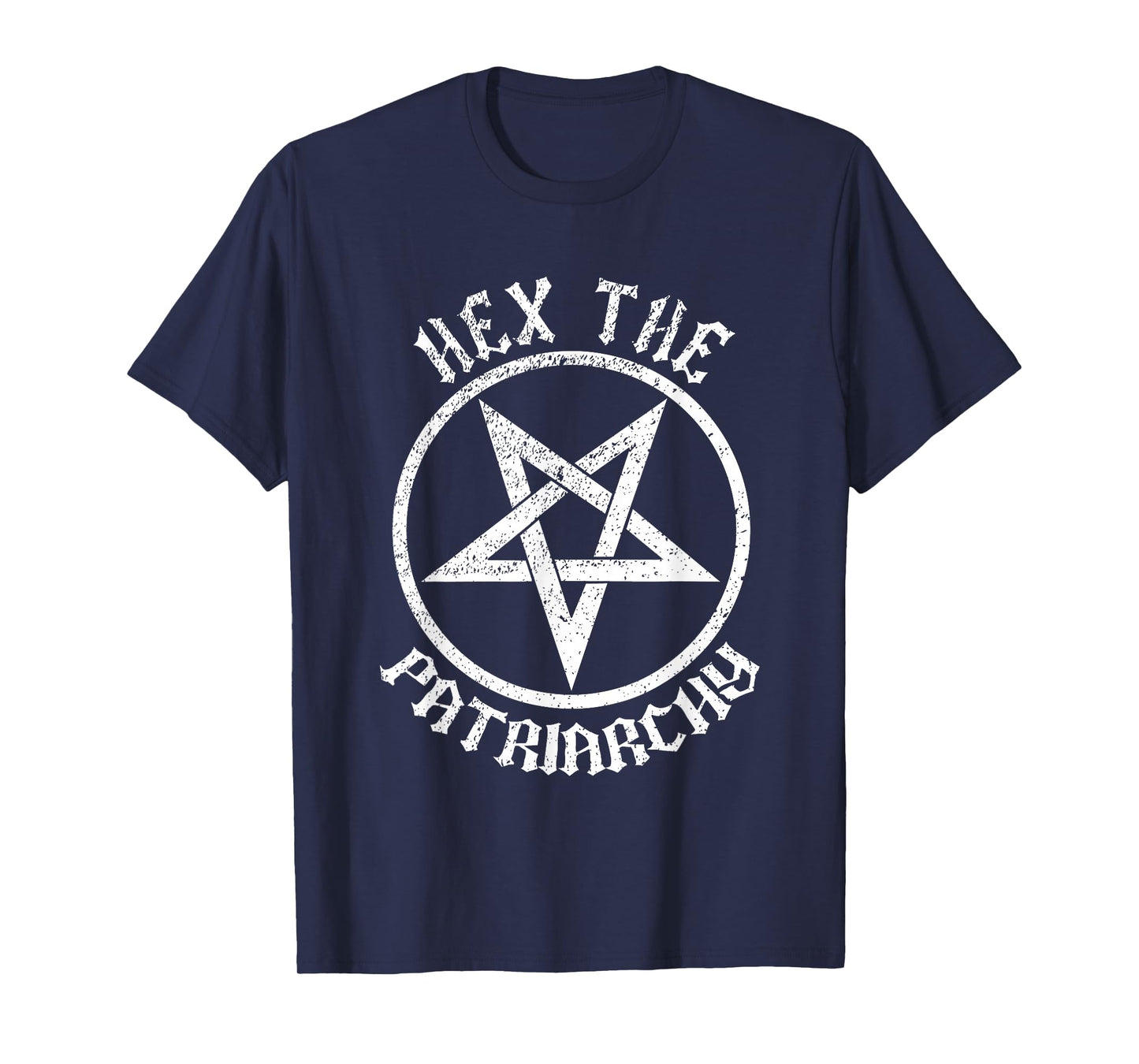 Feminist Witch Hex The Patriarchy Halloween Pentagram Occult T-Shirt