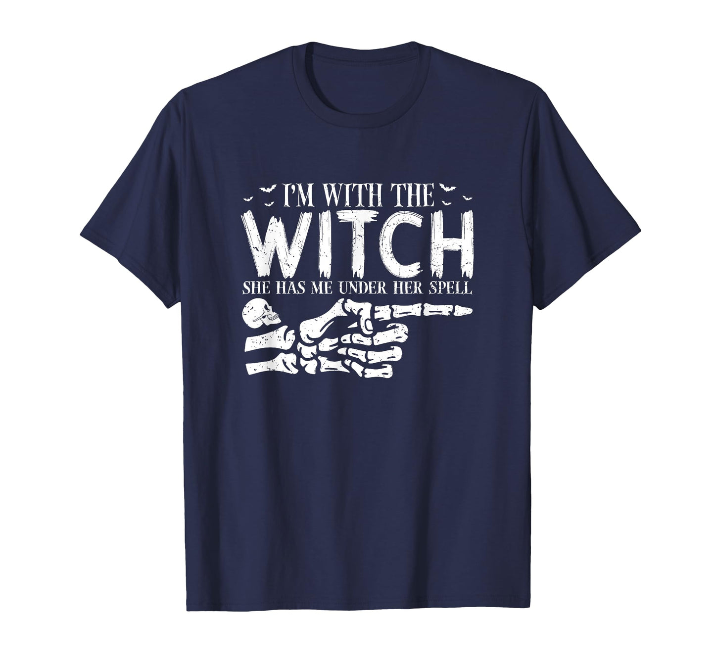 I'm with The Witch Funny Halloween Couple Costume Party T-Shirt