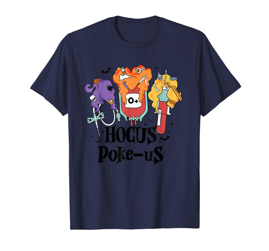 Phlebotomist Medical Lab Tech Nurse Halloween Spooky Health T-Shirt