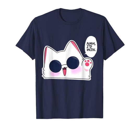 Nah I'd Win Gojo Cat Japanese MEME FUNNY T-Shirt