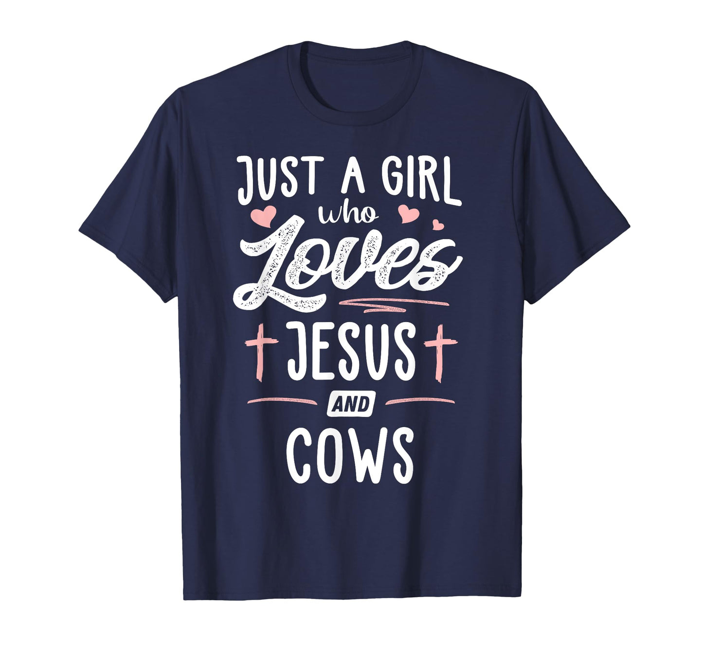 Just A Girl Who Loves Jesus And Cows Gift Women T-Shirt