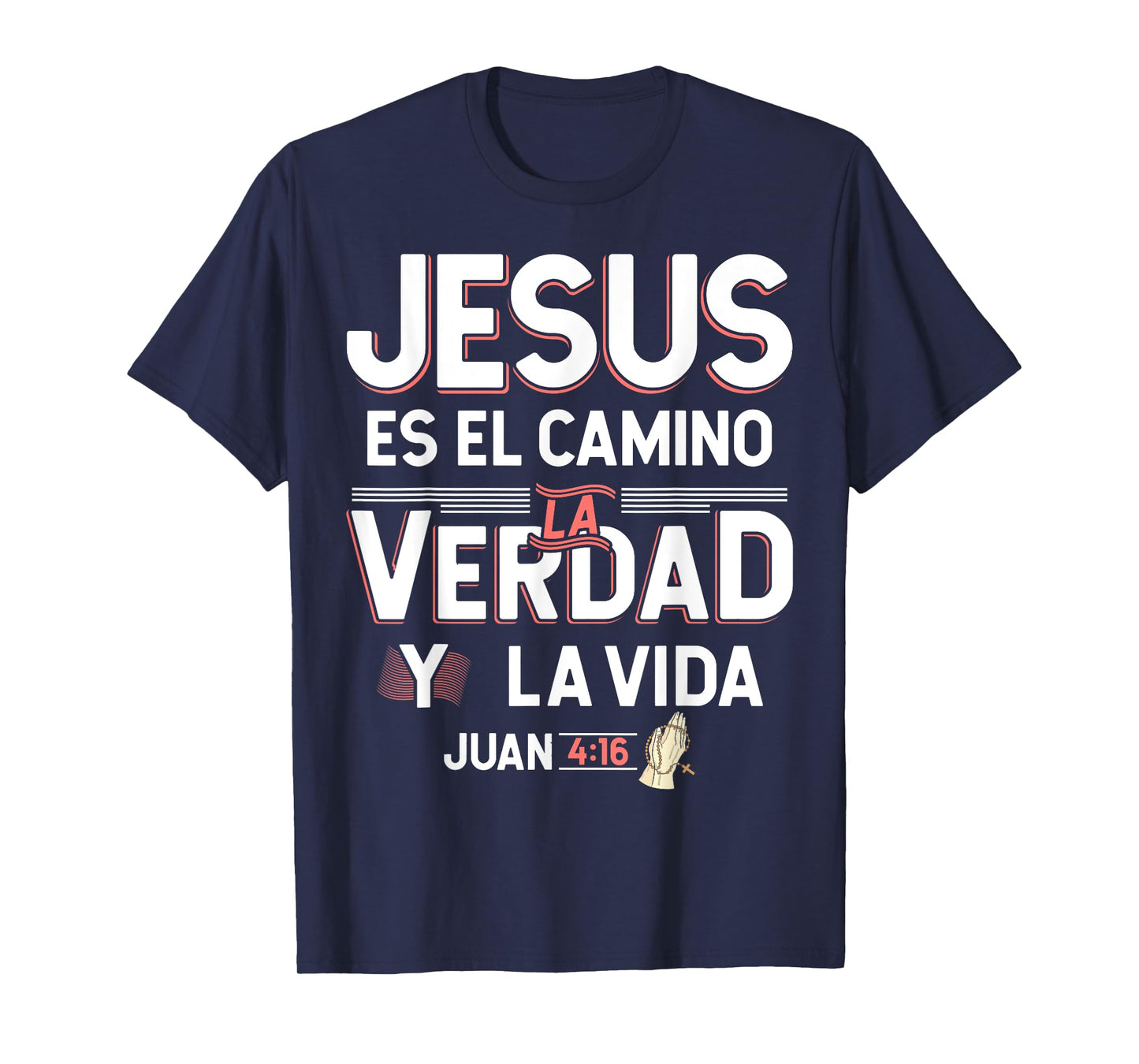 Camisetas Cristianas en espanol Frases Bíblica Juan 4:16 T-Shirt