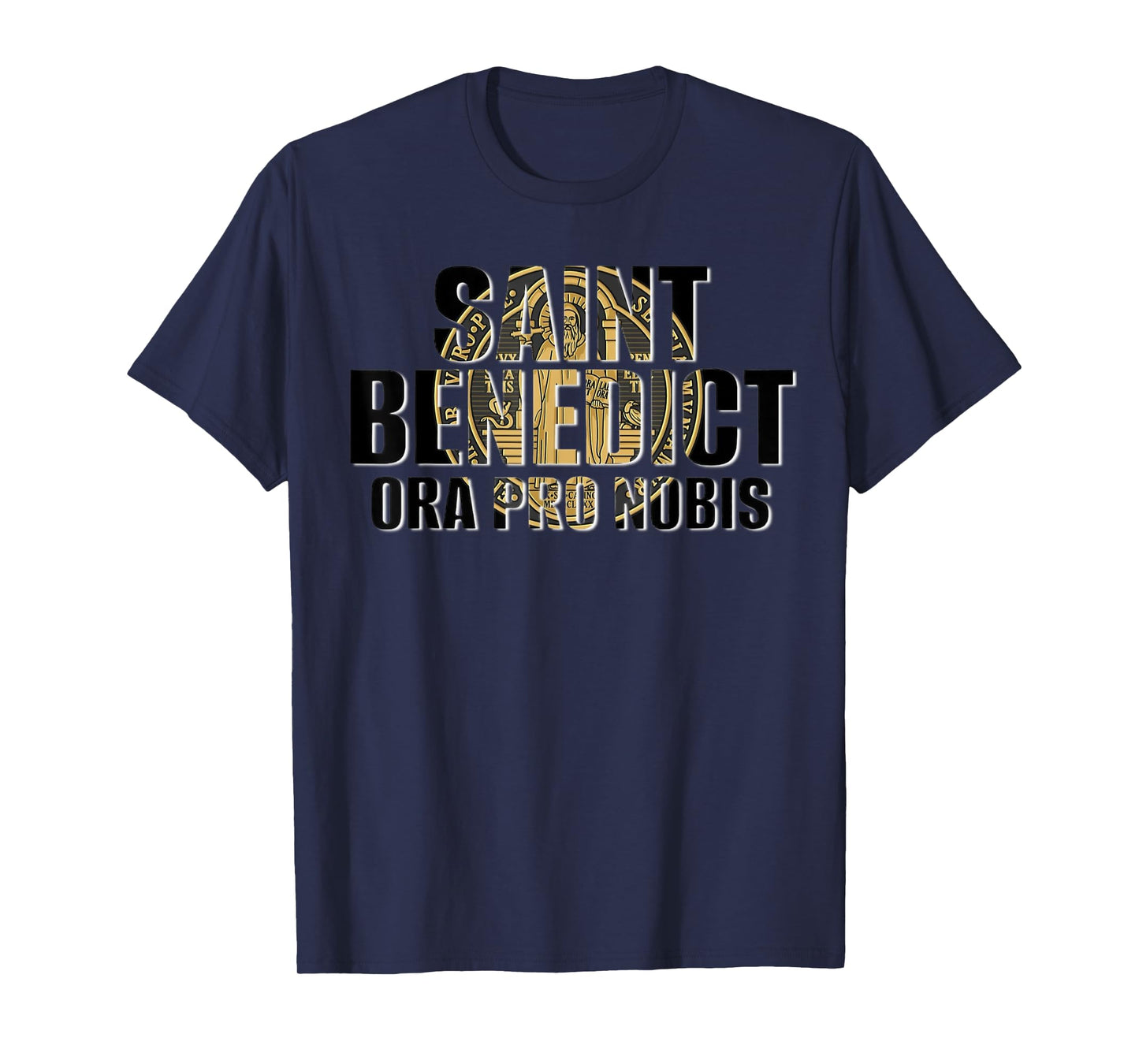 Saint Benedict Medal Traditional Latin Catholic T-Shirt