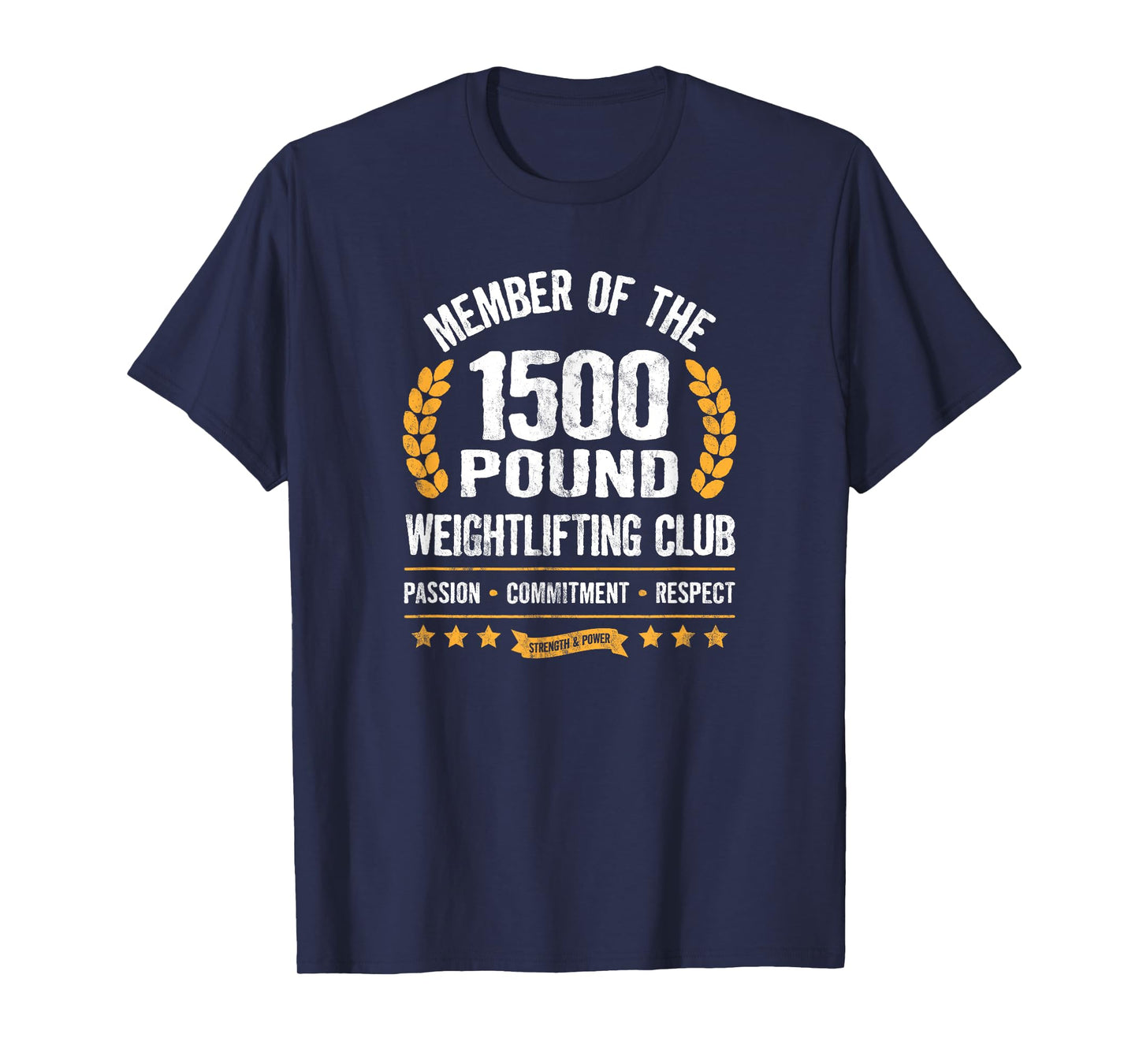 1500 Pound Club Shirt Strong Men and Women Gym T-Shirt T-Shirt